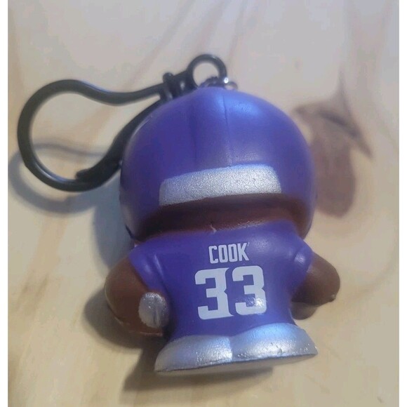 NFL Squeezy Mates Series 5 Dalvin Cook #33 Minnesota Vikings Keychain Figure - Picture 2 of 2